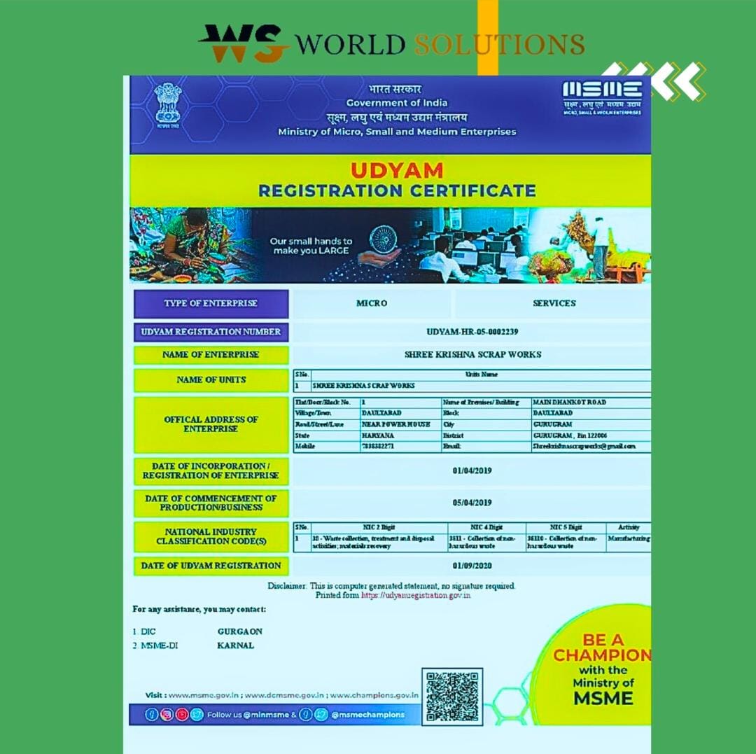 Udyam Registration